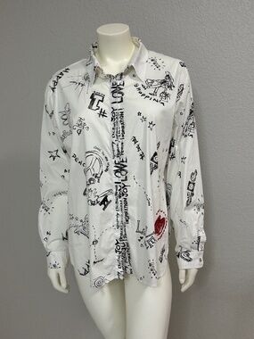 Vintage Chico’s Design Graphic Long Sleeve Shirt